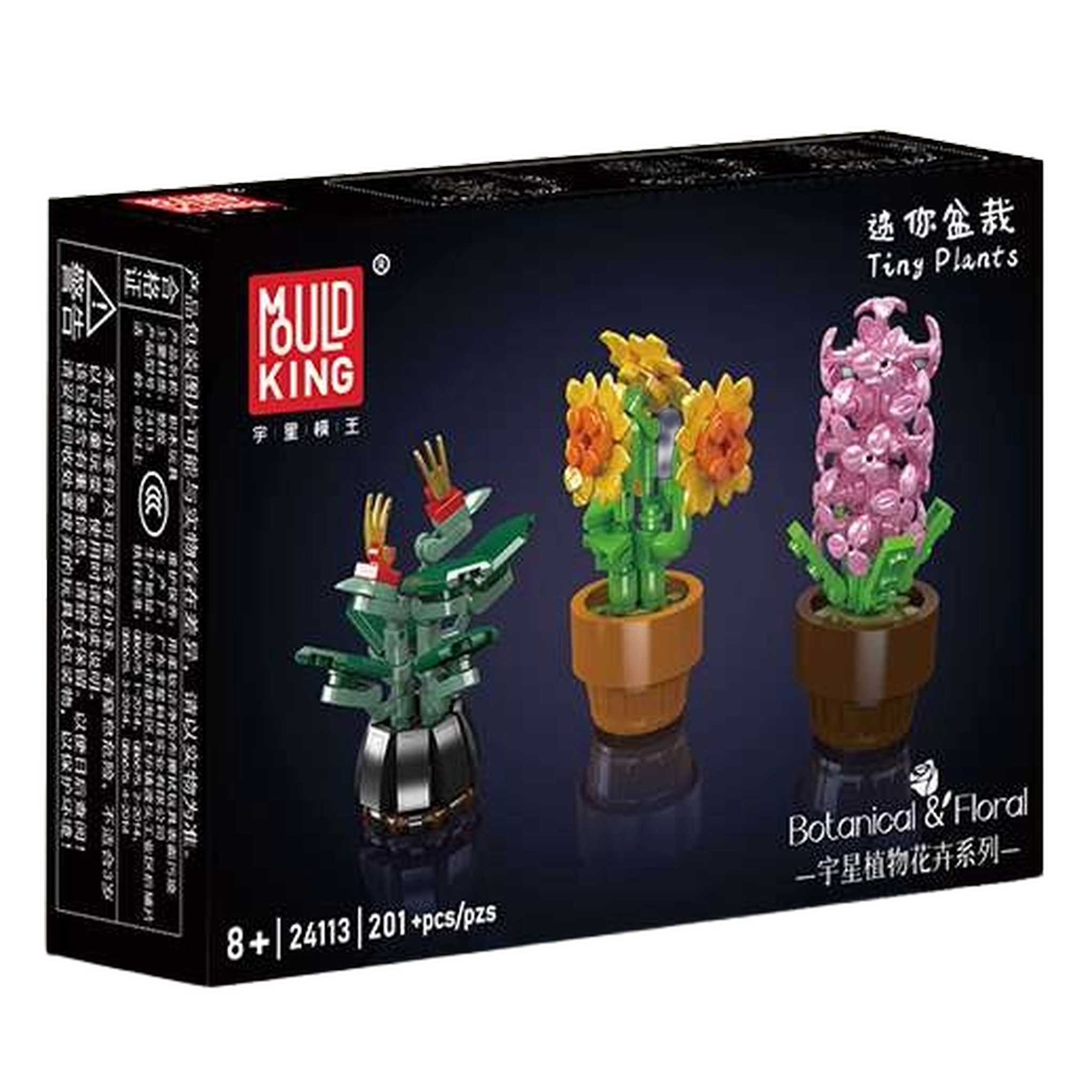 24113 - 3 Kleine Blumentöpfe (Mould King)