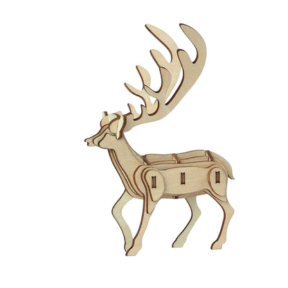Hirsch 3D Holzpuzzle
