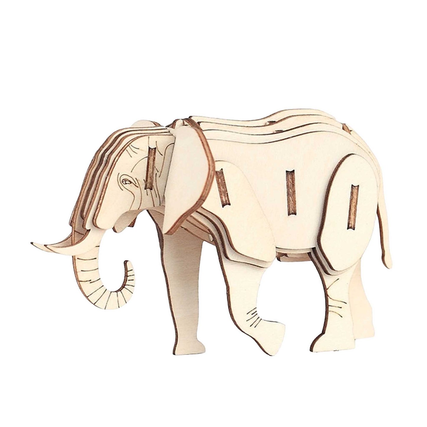 Elefant 3D Holzpuzzle