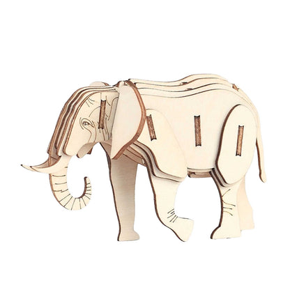 Elefant 3D Holzpuzzle