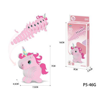 Einhorn (3D Karton Puzzle)