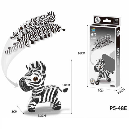 Zebra (3D Karton Puzzle)